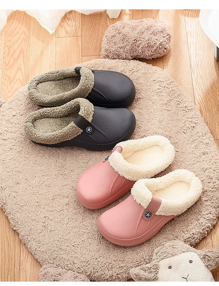 New Winter Couple Garden Clogs Shoes Women Plush Slippers Indoor Warm Slippers Sandals Man Fashion Footwear Unisex Fur Mules
New Winter Couple Garden Clogs Shoes Women Plush Slippers Indoor Warm Slippers Sandals Man Fashion Footwear Unisex Fur Mules