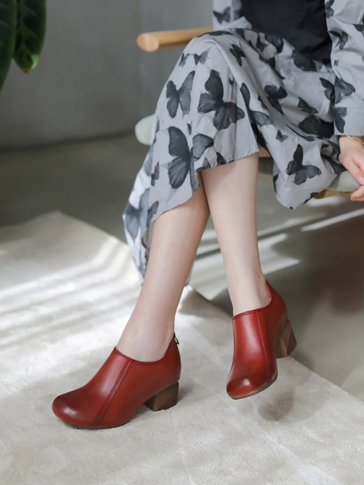 2021 New Tayunxing Real Cow Leather Woman Shoes Spring Fall Red High Heels Back Zipper Deep Retro Comfort Lady Pumps 125-5
2021 New Tayunxing Real Cow Leather Woman Shoes Spring Fall Red High Heels Back Zipper Deep Retro Comfort Lady Pumps 125-5