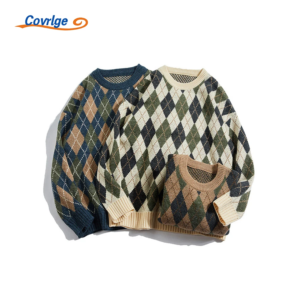 Covrlge Sweater Men's New Autumn Fashion Japanese Retro Loose Korean Plaid Round Neck High Quality Casual Clothing MZM102
Covrlge Sweater Men's New Autumn Fashion Japanese Retro Loose Korean Plaid Round Neck High Quality Casual Clothing MZM102