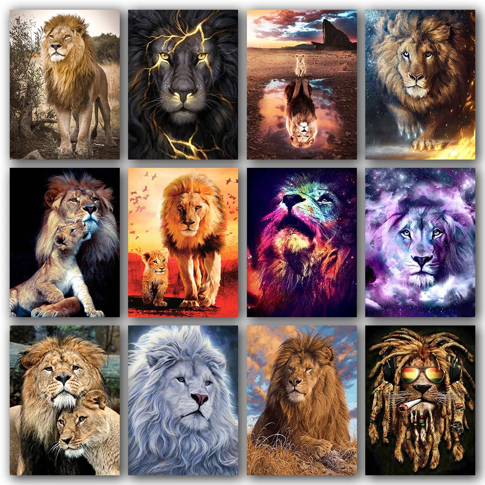 Diamond Painting 5D Lion Rhinestones Art Diamond Embroidery Cross Stitch Animals Handwork Hobby Gift Home Decor
Diamond Painting 5D Lion Rhinestones Art Diamond Embroidery Cross Stitch Animals Handwork Hobby Gift Home Decor