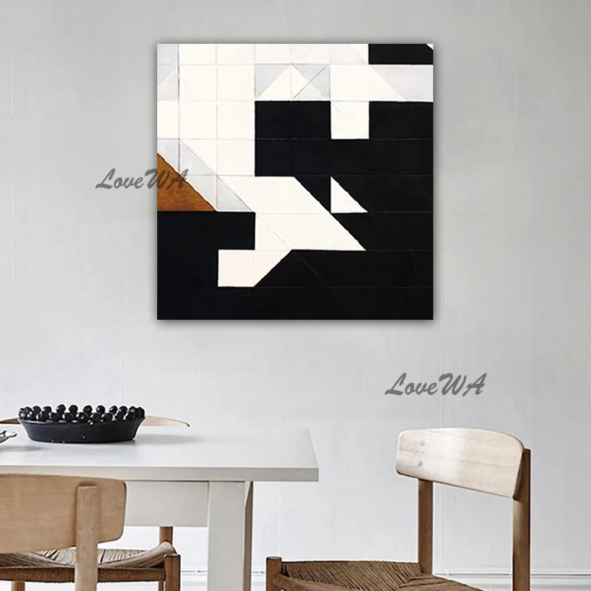 Black And White Design Abstract Canvas Oil Painting 100% Hand-painted Wall Decoration Canvas Art Pieces Acrylic Painting Artwork
Black And White Design Abstract Canvas Oil Painting 100% Hand-painted Wall Decoration Canvas Art Pieces Acrylic Painting Artwork