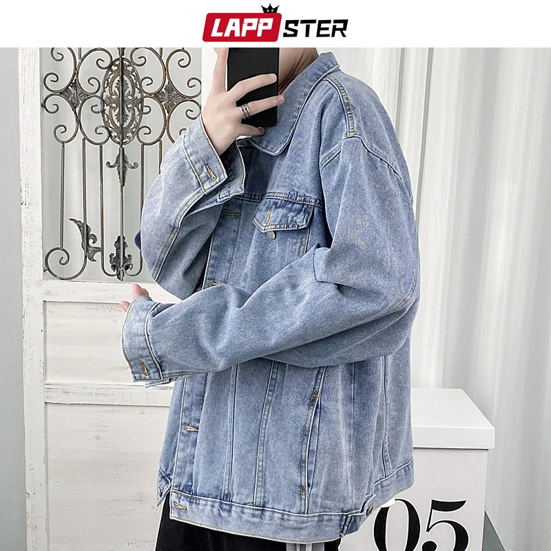 LAPPSTER Men Winter Streetwear Denim Jacket 2022 Mens Blue Ripped Oversized Deniom Coat Man Pockets Harajuku Jean Varsity Jacket
LAPPSTER Men Winter Streetwear Denim Jacket 2022 Mens Blue Ripped Oversized Deniom Coat Man Pockets Harajuku Jean Varsity Jacket