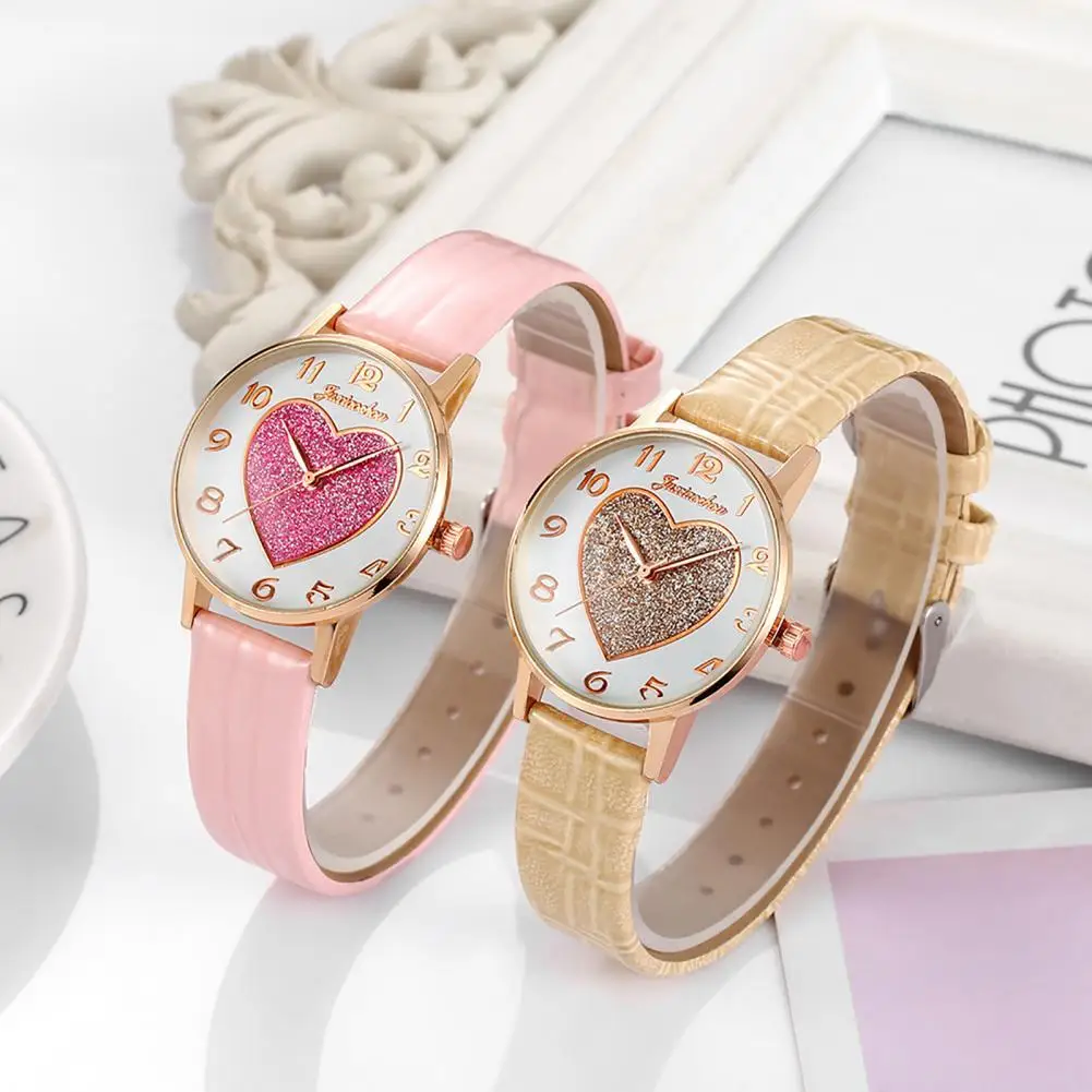 Women Heart-shaped Quartz Watch Casual Faux Leather Band Round Dial Wristwatch Magnetic Watches for Women GoldRose Quartz Female
Women Heart-shaped Quartz Watch Casual Faux Leather Band Round Dial Wristwatch Magnetic Watches for Women GoldRose Quartz Female