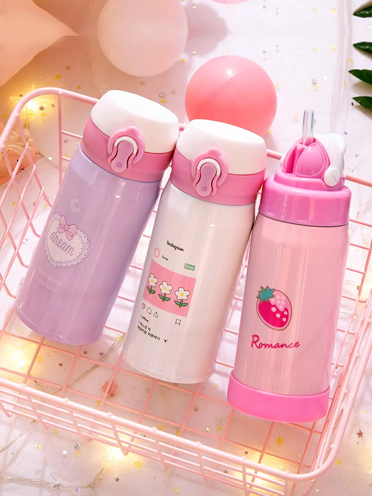 Vacuum flask female ins Harajuku wind children can drink water with straw cover sweet girl Korean vibrating water cup fairy
Vacuum flask female ins Harajuku wind children can drink water with straw cover sweet girl Korean vibrating water cup fairy