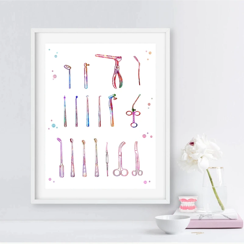 Dental Tools Print Teeth Art Dentist Instruments Poster Stomatology Wall Art Canvas Painting Clinic Doctor Office Decor
Dental Tools Print Teeth Art Dentist Instruments Poster Stomatology Wall Art Canvas Painting Clinic Doctor Office Decor