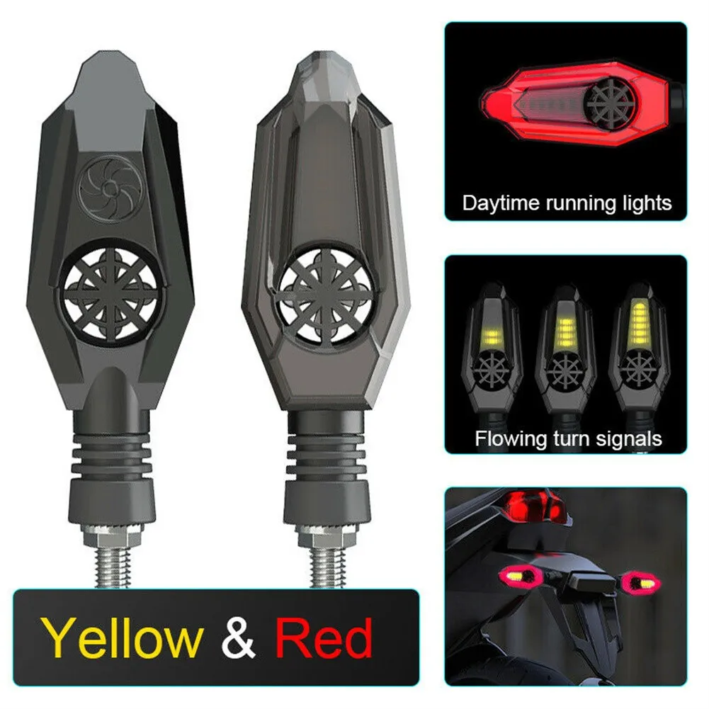 2X LED Motorcycle Parts Lights 3 Wire M10 Red Amber DRL Sequential Flowing Water Turn Signal Light Brake Lights High Quality
2X LED Motorcycle Parts Lights 3 Wire M10 Red Amber DRL Sequential Flowing Water Turn Signal Light Brake Lights High Quality