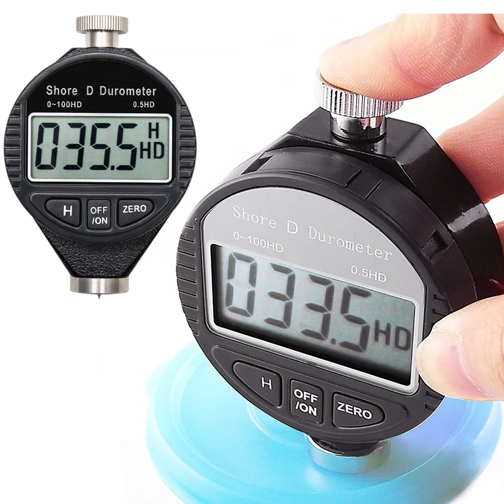 0-100HD D Hardness Tester Tire Portable Plastic Rubber Test Tool Digital Durometer High Resolution LCD Display (No Battery)
0-100HD D Hardness Tester Tire Portable Plastic Rubber Test Tool Digital Durometer High Resolution LCD Display (No Battery)