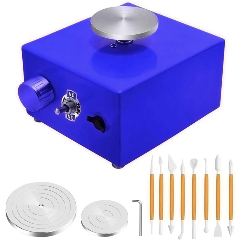 Mini Turntables Pottery Wheel, Pottery Machine Electric Pottery Wheel DIY Clay Tool with Tray for Ceramic Work EU Plug
Mini Turntables Pottery Wheel, Pottery Machine Electric Pottery Wheel DIY Clay Tool with Tray for Ceramic Work EU Plug