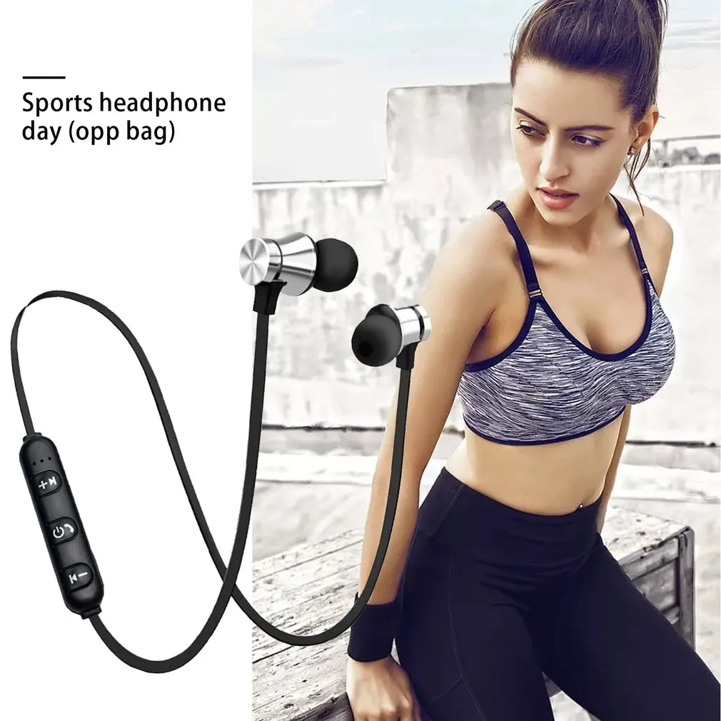 4.2 Bluetooth Earphone Sports Neckband Magnetic Wireless earphones Stereo Earbuds Music Metal Headphones With Mic For All Phones
4.2 Bluetooth Earphone Sports Neckband Magnetic Wireless earphones Stereo Earbuds Music Metal Headphones With Mic For All Phones