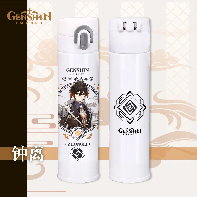 Anime Genshin Impact Keqing Zhongli Klee Ganyu Stainless Steel Vacuum Cup Cartoon Thermos Cup Water Bottle Cup Cosplay 
Anime Genshin Impact Keqing Zhongli Klee Ganyu Stainless Steel Vacuum Cup Cartoon Thermos Cup Water Bottle Cup Cosplay
