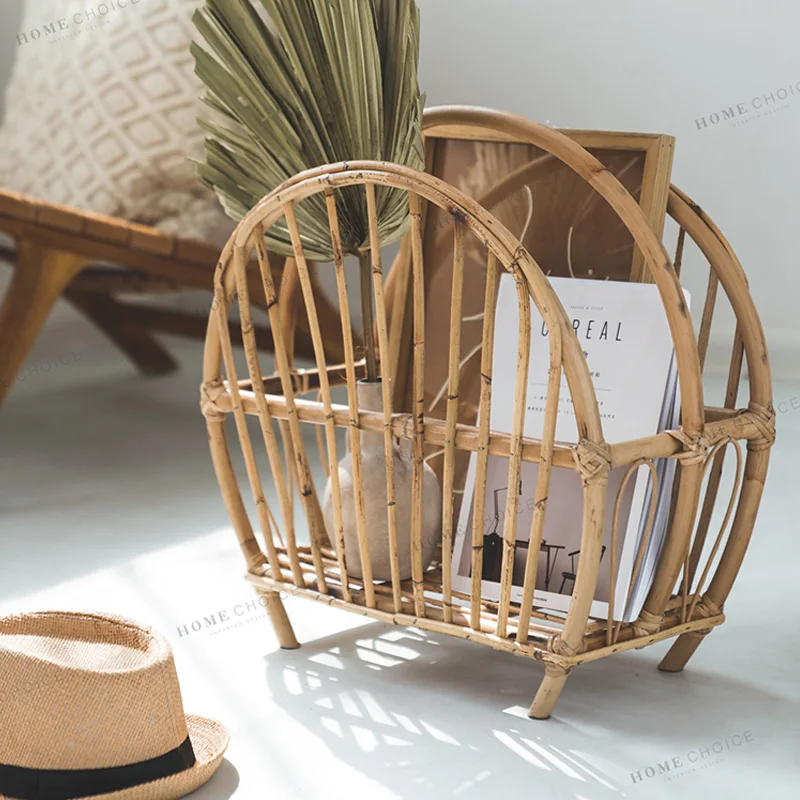 Household storage basket organiser Handmade rattan desktop book storage rack Side Table Home Decoration
Household storage basket organiser Handmade rattan desktop book storage rack Side Table Home Decoration