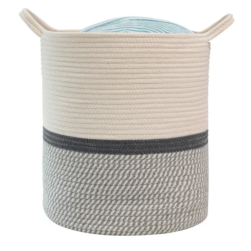 Minimalist Household Sundries Clothes Toys Portable Cotton Rope Storage Basket Woven Debris Storage Basket Fabric Storage Basket
Minimalist Household Sundries Clothes Toys Portable Cotton Rope Storage Basket Woven Debris Storage Basket Fabric Storage Basket