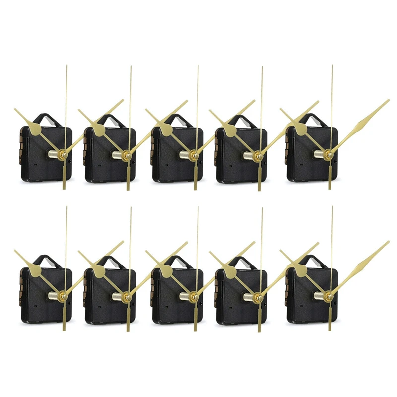 10Pcs DIY Silent Movement Spindle Hands Wall Quartz Clock Movement Mechanism Repair Tools Part Clock Kit
10Pcs DIY Silent Movement Spindle Hands Wall Quartz Clock Movement Mechanism Repair Tools Part Clock Kit