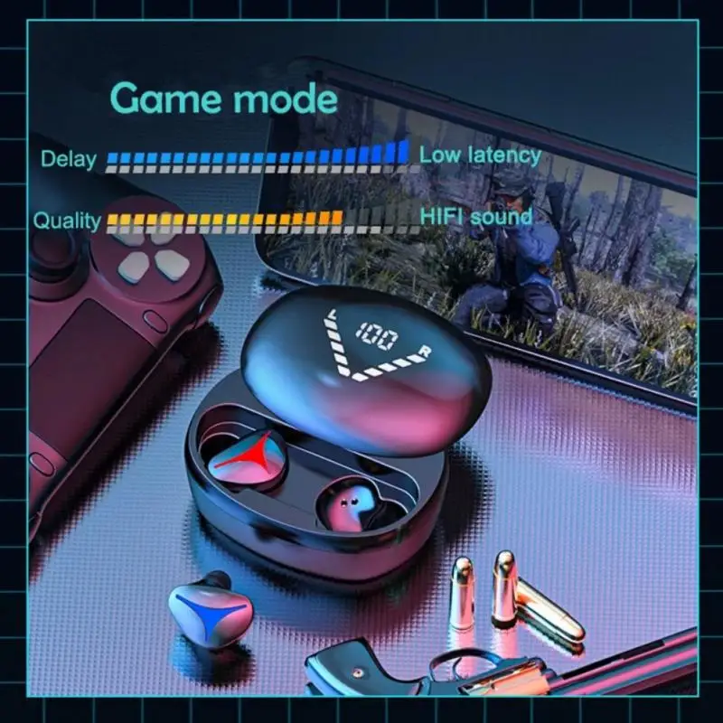 TWS Wireless Earphones With Charging Box HD Noise Reduction Gaming Earphone Bluetooth 5.1 Earbuds Stereo Sport Headphones
TWS Wireless Earphones With Charging Box HD Noise Reduction Gaming Earphone Bluetooth 5.1 Earbuds Stereo Sport Headphones