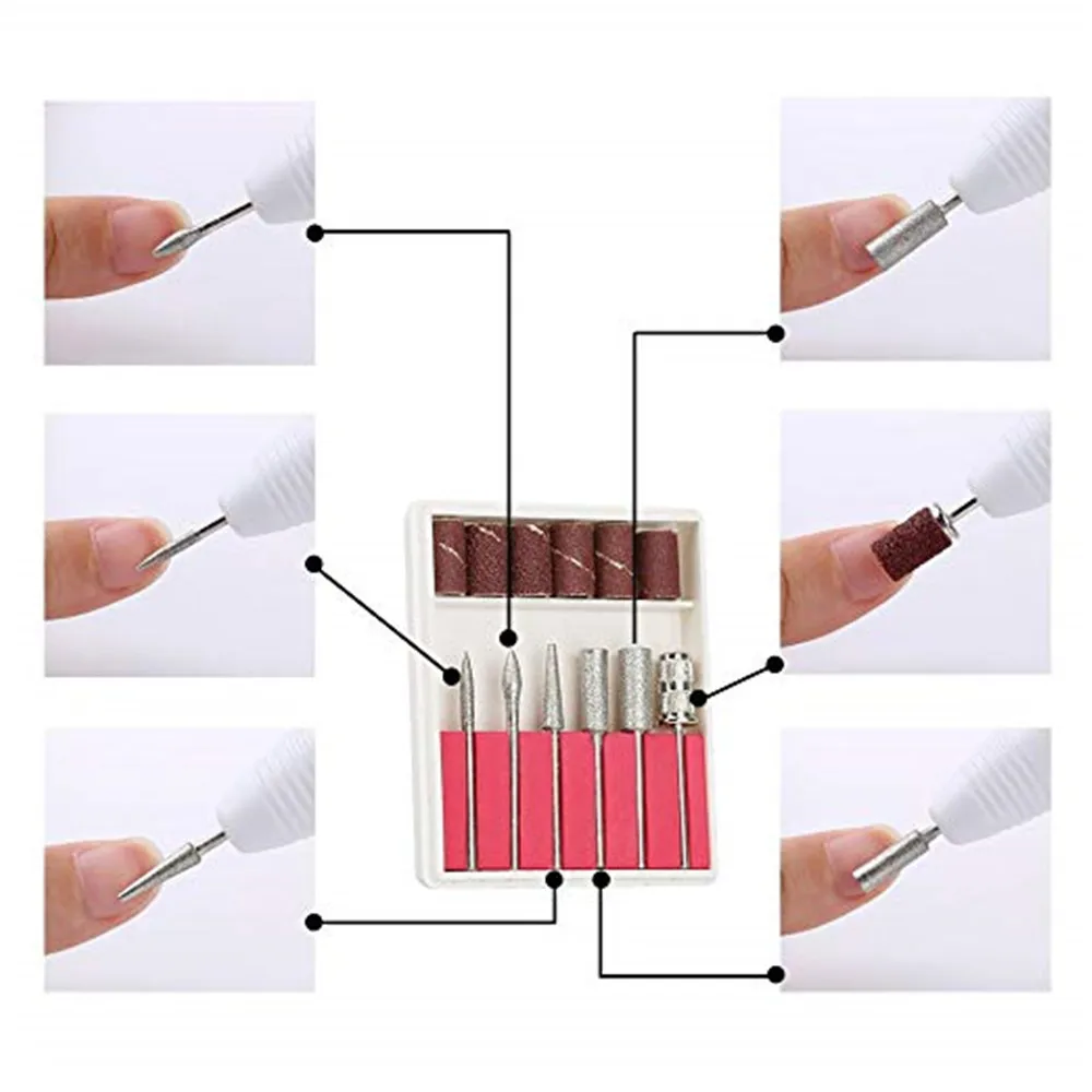 Electric Manicure Machine Set Nail Drill Bits Kit Pen Pedicure Tools Milling Cutter For Manicure Professional Gel Polish Remove 
Electric Manicure Machine Set Nail Drill Bits Kit Pen Pedicure Tools Milling Cutter For Manicure Professional Gel Polish Remove