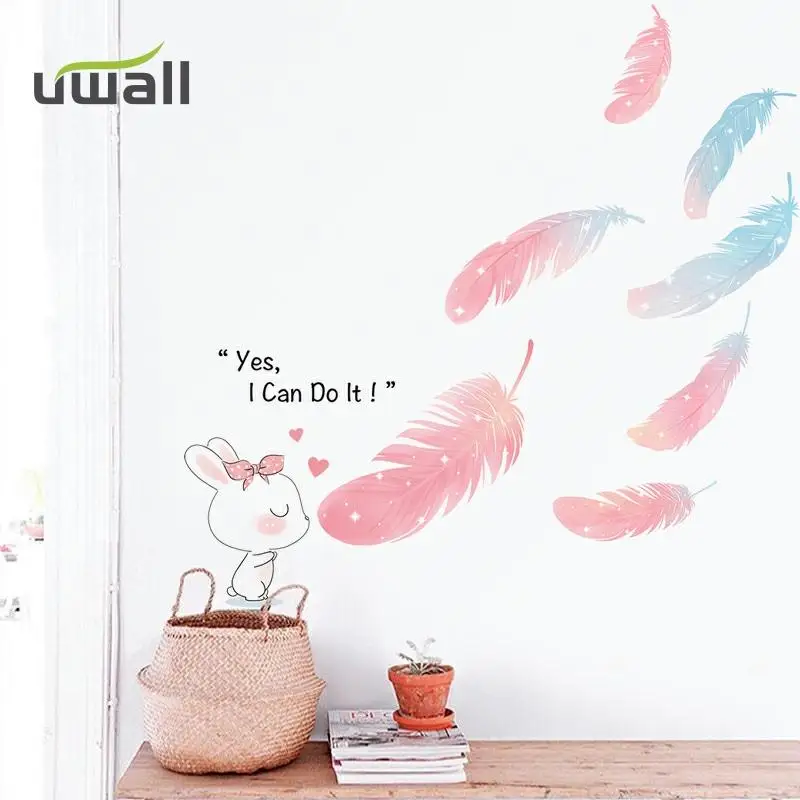 Creative Pink Feather Wall Stickers Girl Bedroom Decor Sticker Self-Adhesive Living Room Background Wall Sticker Home Decoration
Creative Pink Feather Wall Stickers Girl Bedroom Decor Sticker Self-Adhesive Living Room Background Wall Sticker Home Decoration