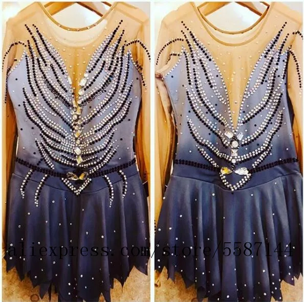 grey ice skating dress women girls competition skating dress custom ice skating dress for girls free shipping
grey ice skating dress women girls competition skating dress custom ice skating dress for girls free shipping