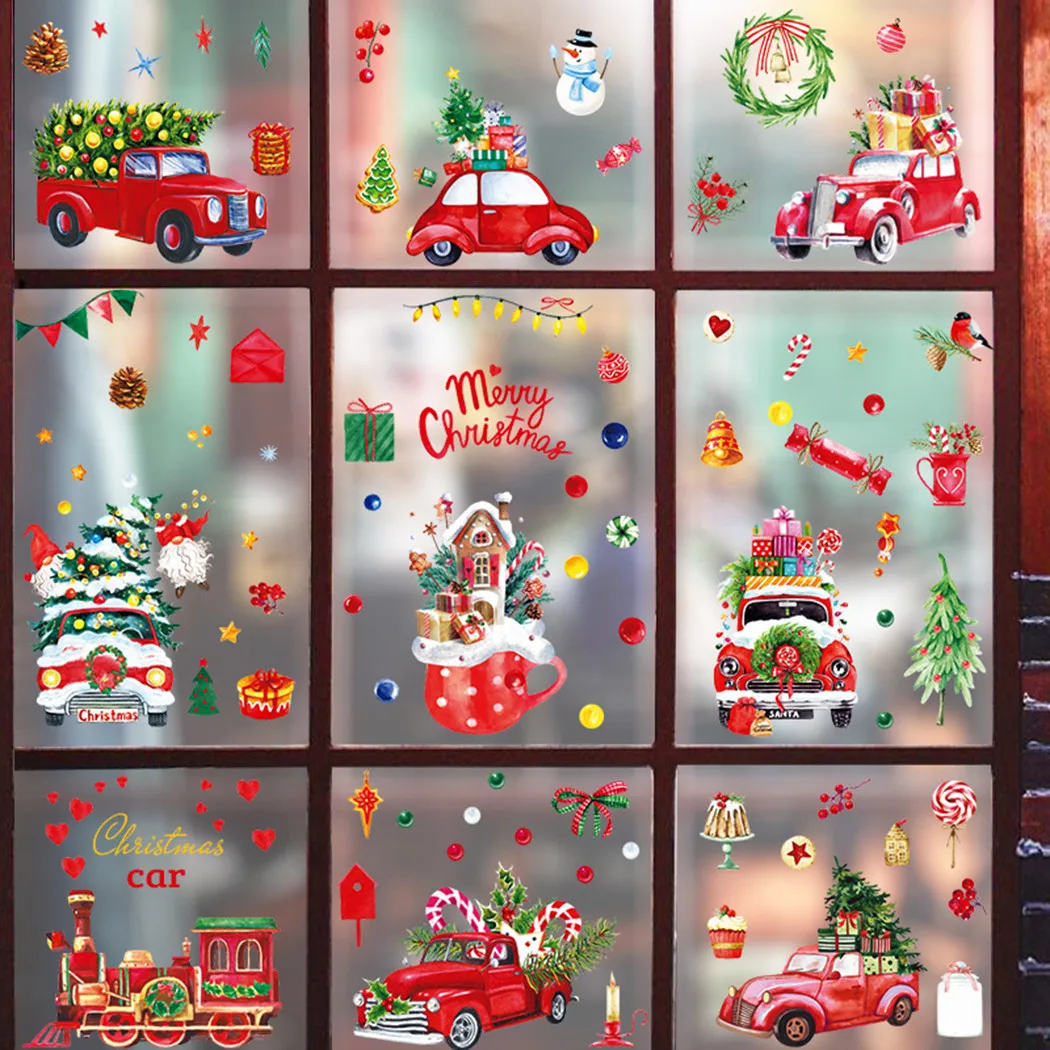 Christmas Car Ornaments Static Stickers Xmas Art Decals Wall Home Shop Glass Window Decor Happy 2022 New Year Navidad
Christmas Car Ornaments Static Stickers Xmas Art Decals Wall Home Shop Glass Window Decor Happy 2022 New Year Navidad