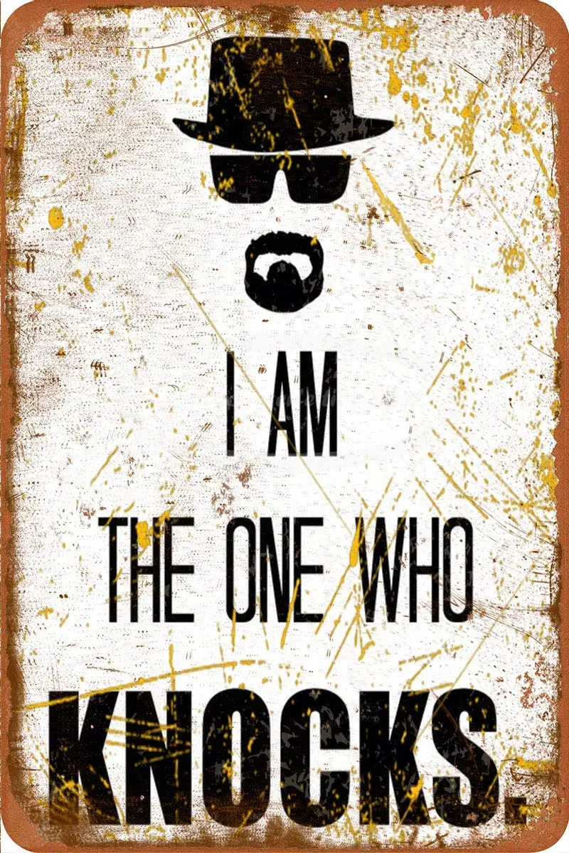 Breaking Bad i am The one who Retro Tin Sign Vintage Poster Plaque Wall Decor for Bar Cafe Garden Bedroom Office Hotel 20x30 cm 
Breaking Bad i am The one who Retro Tin Sign Vintage Poster Plaque Wall Decor for Bar Cafe Garden Bedroom Office Hotel 20x30 cm