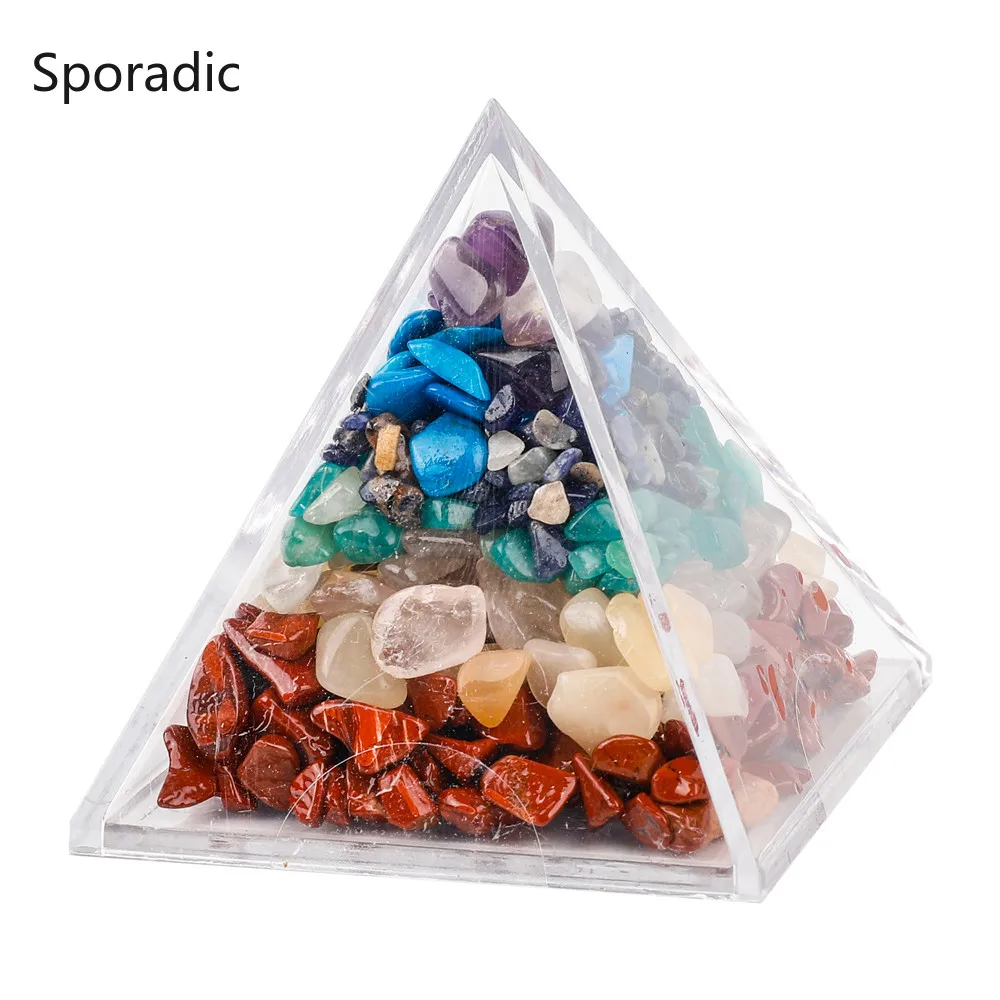Sporadic Chakra Energy Natural Stones With Acrylic Box Pyramid Crystals Quartz Divination Tumbled Stones Home Decor Ornaments
Sporadic Chakra Energy Natural Stones With Acrylic Box Pyramid Crystals Quartz Divination Tumbled Stones Home Decor Ornaments
