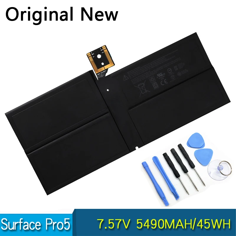 Новый оригинальный аккумулятор для Microsoft Surface Pro 5 1796 DYNM02 7,57 в 5940 мАч 45 Вт/ч G3HTA038H
Новый оригинальный аккумулятор для Microsoft Surface Pro 5 1796 DYNM02 7,57 в 5940 мАч 45 Вт/ч G3HTA038H