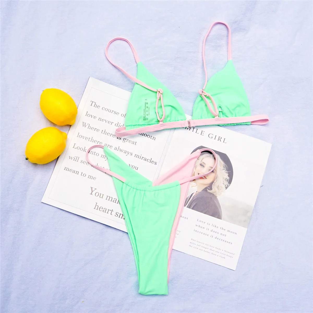 Qeils Sexy 2021 High Leg Cut Bikini Splicing Women Swimwear Female Swimsuit Two-pieces Bikini set Bather Bathing Suit Swim Lady
Qeils Sexy 2021 High Leg Cut Bikini Splicing Women Swimwear Female Swimsuit Two-pieces Bikini set Bather Bathing Suit Swim Lady