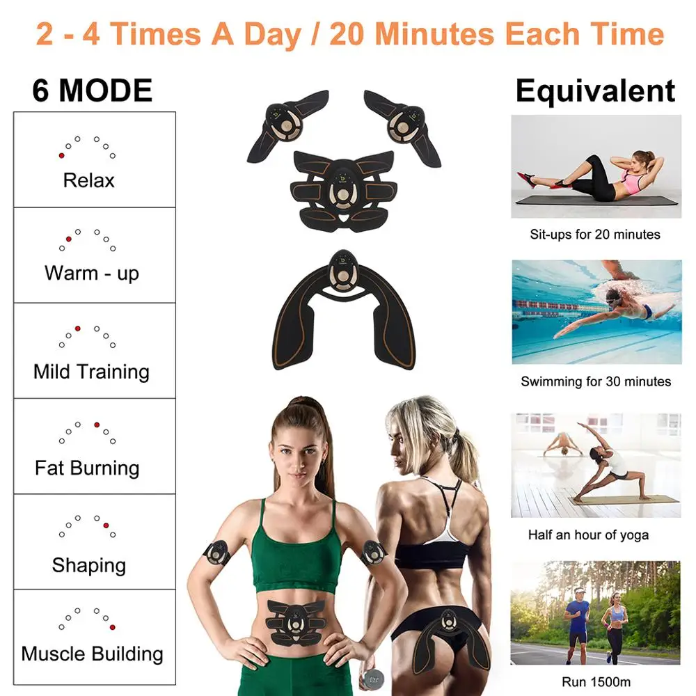 EMS Electric Abdomen Abdominal Abs Arm Hip Body Muscle Toner Toning Belt ABS Stimulator Training Fat Burner Slim Machine
EMS Electric Abdomen Abdominal Abs Arm Hip Body Muscle Toner Toning Belt ABS Stimulator Training Fat Burner Slim Machine