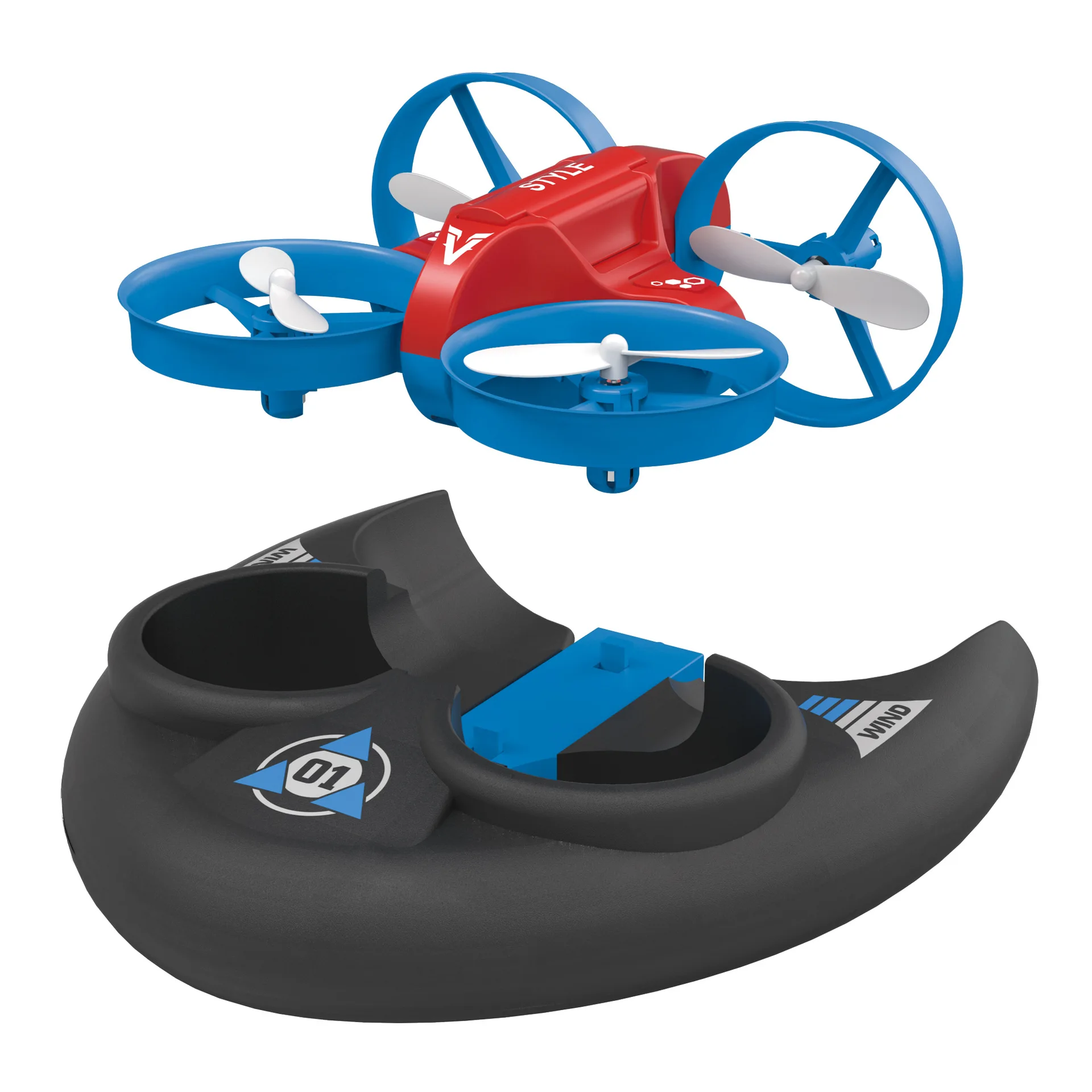 Оригинальный JJRC новый продукт H101 мини-Дрон вертолет Air Land и Sea 3-в-1 RC Квадрокоптер