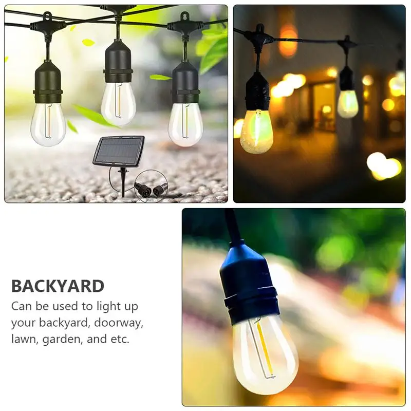 15-LED String Light Ornament Solar Waterproof Globe String Light Outdoor Lamp 
15-LED String Light Ornament Solar Waterproof Globe String Light Outdoor Lamp