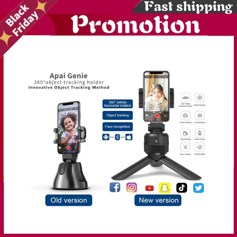 Smart Face Tracking Selfie Stick 360 Degree Rotation Live Tripod Phone Holder For Vlog Video Smart Shooting Portable Apai Genie
Smart Face Tracking Selfie Stick 360 Degree Rotation Live Tripod Phone Holder For Vlog Video Smart Shooting Portable Apai Genie