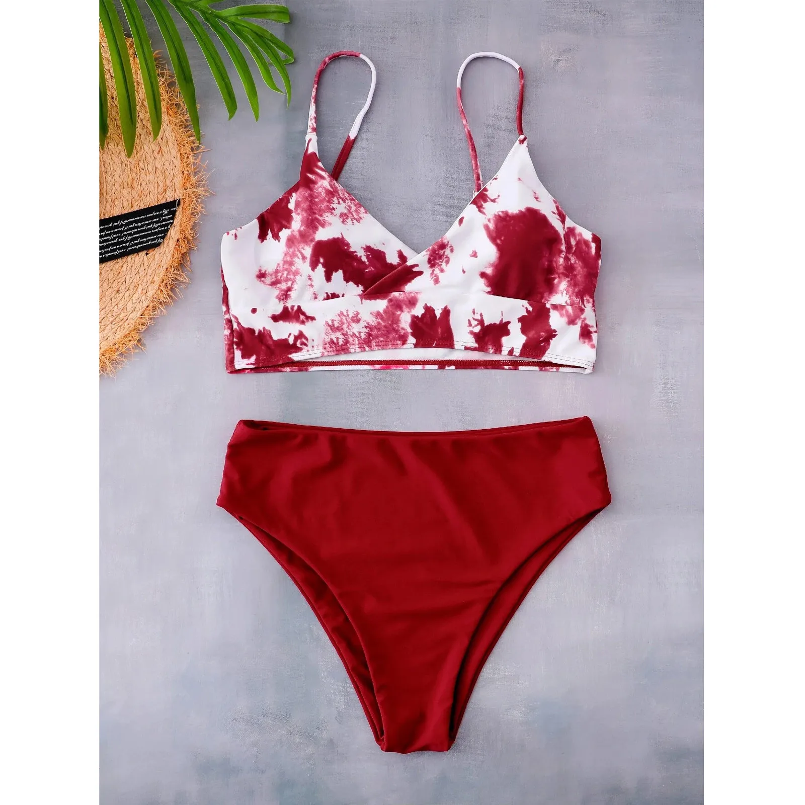 2021 Women Swimsuit Sexy Tie-dye Bandeau Bikini Set Female Push-Up Bathing Suit High Waist Swimwear Beachwear Swimming Suit 0304
2021 Women Swimsuit Sexy Tie-dye Bandeau Bikini Set Female Push-Up Bathing Suit High Waist Swimwear Beachwear Swimming Suit 0304