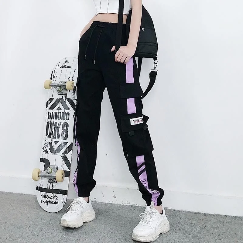 Women Elastic Waist Loose Streetwear Cargo Pants Female Fashion Ankle-length Jogging Trousers Ladies Plus Szie Casual Pants
Women Elastic Waist Loose Streetwear Cargo Pants Female Fashion Ankle-length Jogging Trousers Ladies Plus Szie Casual Pants