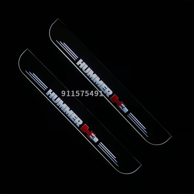 Led moving door sill scuff for Hummer H3 special-purpose dynamic door sill plate welcome lamp lining overlay Flow/fixed light 
Led moving door sill scuff for Hummer H3 special-purpose dynamic door sill plate welcome lamp lining overlay Flow/fixed light