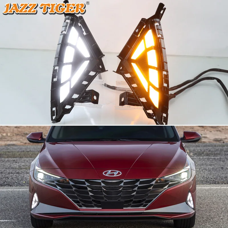 JAZZ TIGER Turn Yellow Signal Function Car DRL Lamp 12V LED Daytime Running Light Daylight For Hyundai Elantra Avante 2021 2022
JAZZ TIGER Turn Yellow Signal Function Car DRL Lamp 12V LED Daytime Running Light Daylight For Hyundai Elantra Avante 2021 2022