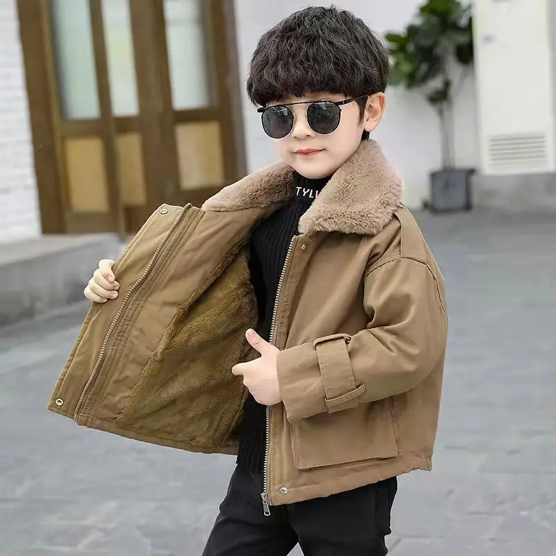 Boy Winter Cloth Plus Velvet Jacket 2021 New Winter Thickening Party To Overcome Children's Cotton Clothes Autumn And Winter New
Boy Winter Cloth Plus Velvet Jacket 2021 New Winter Thickening Party To Overcome Children's Cotton Clothes Autumn And Winter New