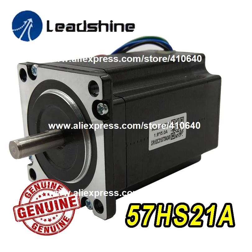 Подлинный шаговый двигатель Leadshine NEMA23 57HS21A 8 мм вал 5A 2,1 нм крутящий момент 76 мм Длина 4 провода подходящий с шаговым приводом DM542
Подлинный шаговый двигатель Leadshine NEMA23 57HS21A 8 мм вал 5A 2,1 нм крутящий момент 76 мм Длина 4 провода подходящий с шаговым приводом DM542