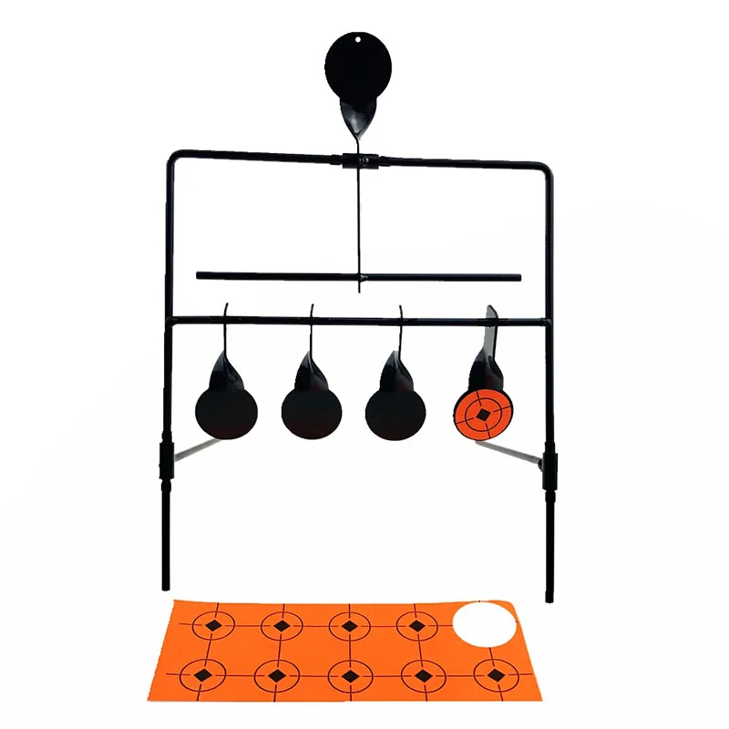 New 5 Targets Shooting Airsoft Paintball Metal Target Set Adjustable Self Resetting for Spinning Gun Rifle Training
New 5 Targets Shooting Airsoft Paintball Metal Target Set Adjustable Self Resetting for Spinning Gun Rifle Training