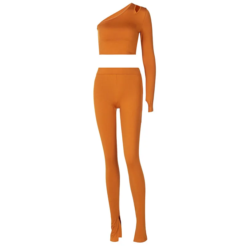 Bangniweigou One Shoulder Long Sleeve Slash Neck Crop Top Leggings Two Piece Outfits Women Workout Sporty Set Y2K Streetwear
Bangniweigou One Shoulder Long Sleeve Slash Neck Crop Top Leggings Two Piece Outfits Women Workout Sporty Set Y2K Streetwear