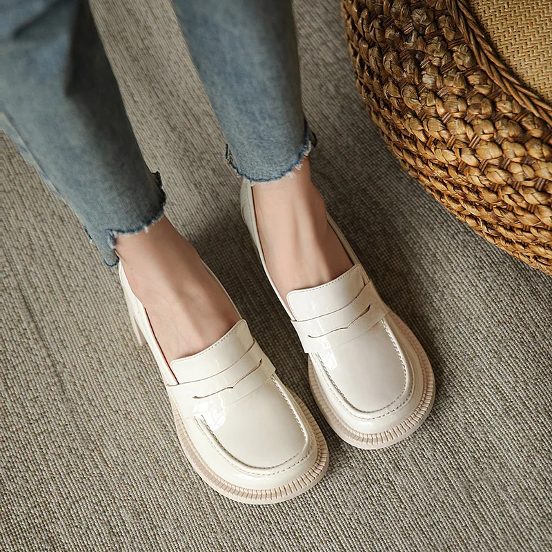 Women Pumps 33-41 Black Genuine Cow Leather British Style Metal Handmade Slip-on Loafers Shoes High Heel Ladies Casual Black 22
Women Pumps 33-41 Black Genuine Cow Leather British Style Metal Handmade Slip-on Loafers Shoes High Heel Ladies Casual Black 22