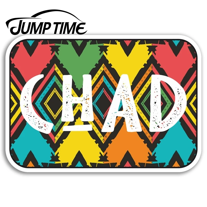 Jump Time Chad виниловая наклейка s Africa Fun Путешествие Стикеры для ноутбука багажа Декор