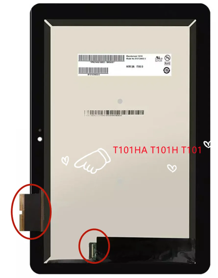 Для ASUS Transformer Book T101 HA T101H T101HA ЖК дисплей Дисплей + кодирующий преобразователь
