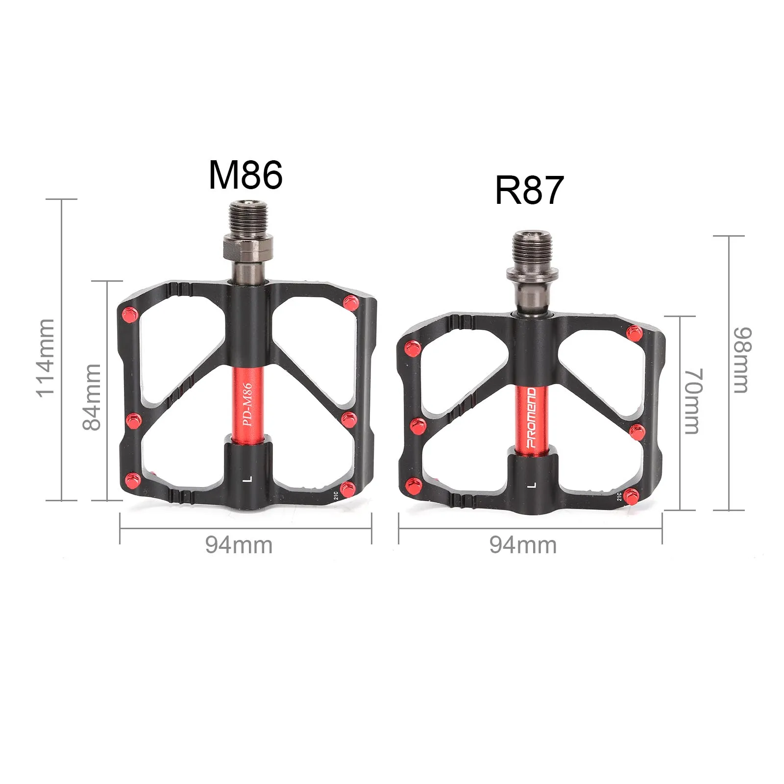 PROMEND 3 Bearings Bicycle Pedal Frosted Texture Wear Resistance Anti-Skid Aluminum Alloy Safe High Lubrication Bike Accessories
PROMEND 3 Bearings Bicycle Pedal Frosted Texture Wear Resistance Anti-Skid Aluminum Alloy Safe High Lubrication Bike Accessories
