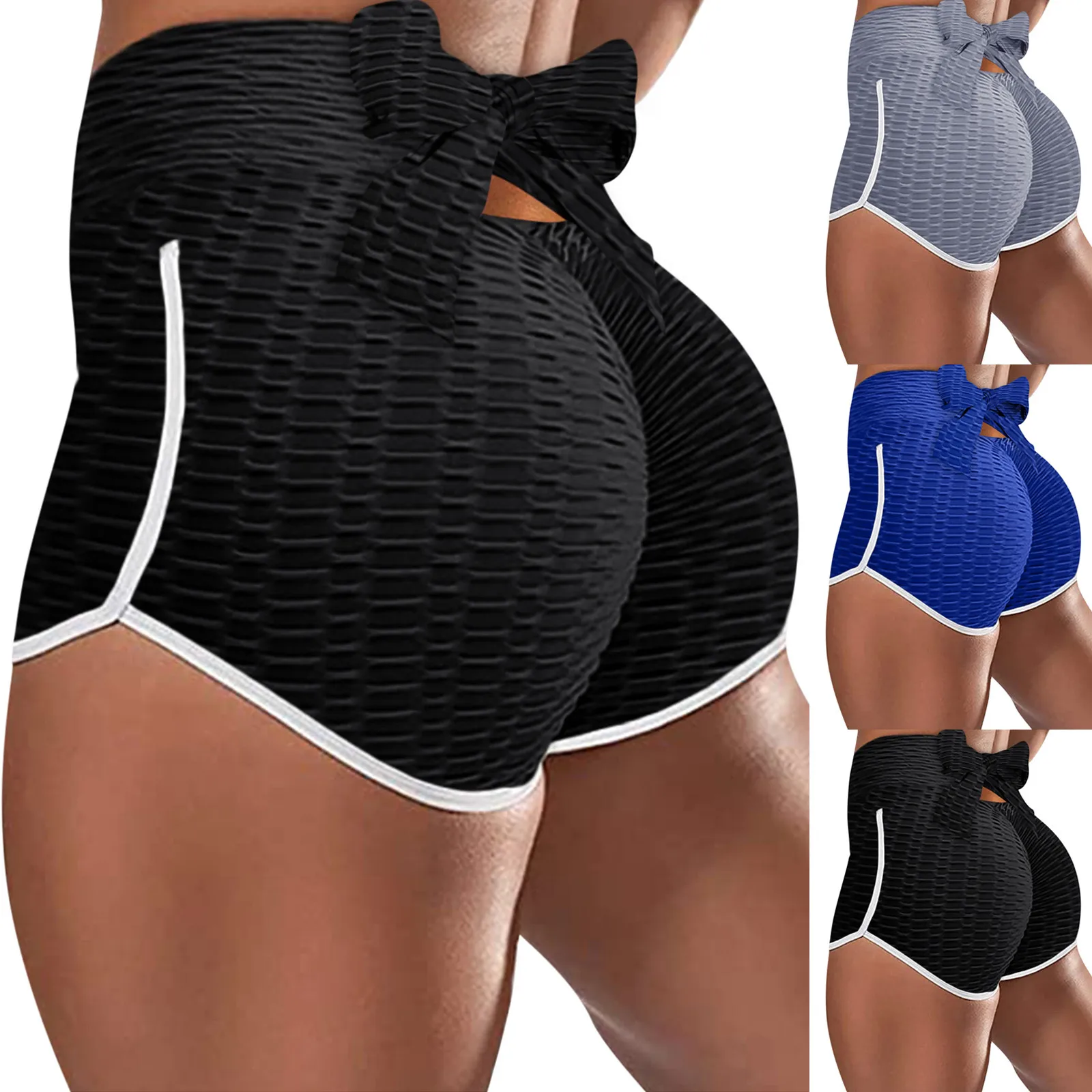 Solid Yoga Shorts High Waist Fitness Shorts Back Knot Lace Up Fitness Shorts Hip Lifting Leggins Tummy Control Sports Shorts A20
Solid Yoga Shorts High Waist Fitness Shorts Back Knot Lace Up Fitness Shorts Hip Lifting Leggins Tummy Control Sports Shorts A20