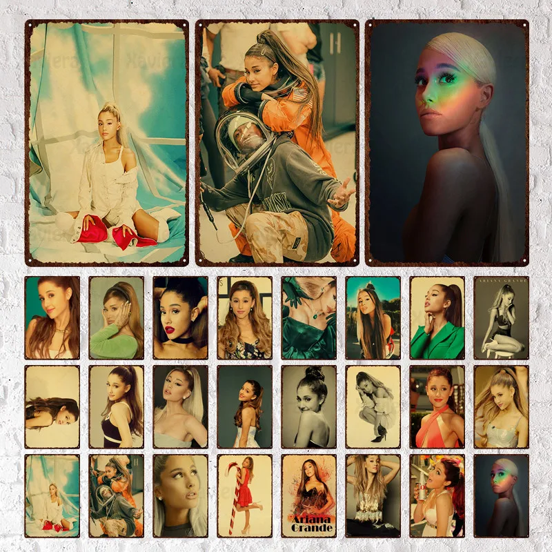 Ariana Grande Metal Poster Tin Sign Singer Star Beauty Metal Plaque Home Decoration Bar Restaurant Club Wall Sticker Iron Plate
Ariana Grande Metal Poster Tin Sign Singer Star Beauty Metal Plaque Home Decoration Bar Restaurant Club Wall Sticker Iron Plate