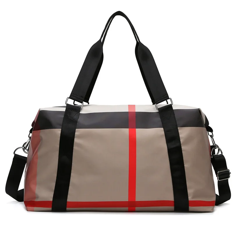 New super large capacity leisure shoulder bag horizontal check Messenger Bag Travel fitness women's handbag
New super large capacity leisure shoulder bag horizontal check Messenger Bag Travel fitness women's handbag