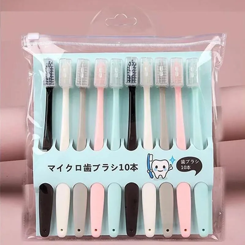 10pcs Toothbrushes Adult Soft Toothbrush Ultra Fine Super Soft Simple Toothbrush Holder Deep Cleaning Brush Oral Care Brush
10pcs Toothbrushes Adult Soft Toothbrush Ultra Fine Super Soft Simple Toothbrush Holder Deep Cleaning Brush Oral Care Brush