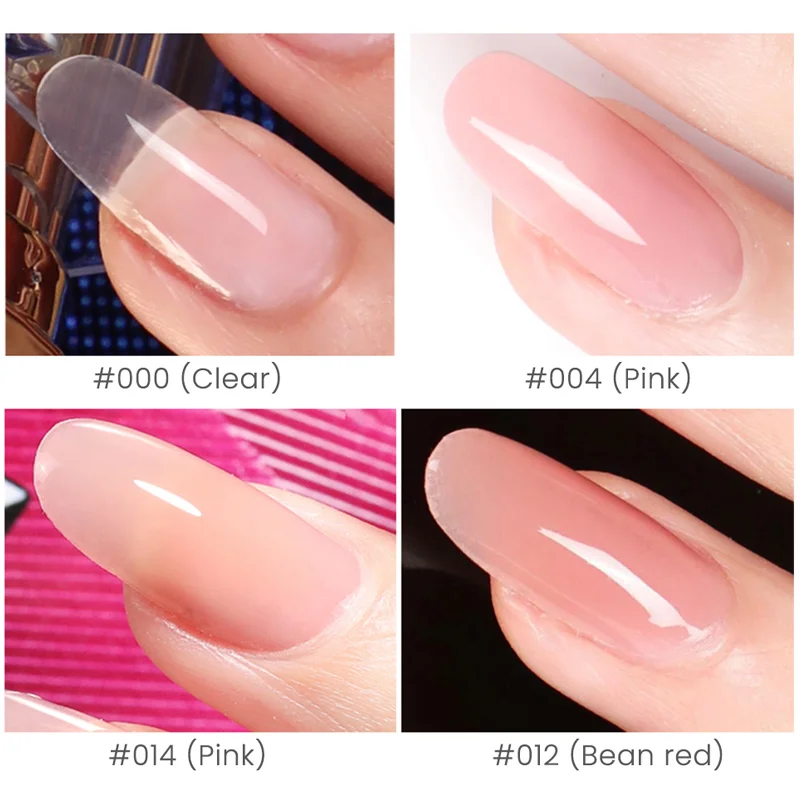 UV Builder Extending Jelly Poly Extension Nail Gel Set Nails Kit French Art Manicure Polish Natural Acrylic | Красота и здоровье