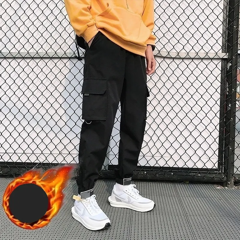 Winter Men's Cargo Harem Pants Fleece Ribbons Men Streetwear Sweatpants Hip Hop Casual Joggers Trousers Male Fashion Pants 5XL 
Winter Men's Cargo Harem Pants Fleece Ribbons Men Streetwear Sweatpants Hip Hop Casual Joggers Trousers Male Fashion Pants 5XL