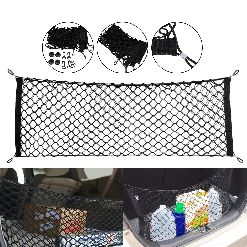 90*40cm Envelope Trunk Cargo Net Nylon Storage Bag with Installation Kit Car Trunk Storage Organizer for Toyota Camry 2000-2021
90*40cm Envelope Trunk Cargo Net Nylon Storage Bag with Installation Kit Car Trunk Storage Organizer for Toyota Camry 2000-2021