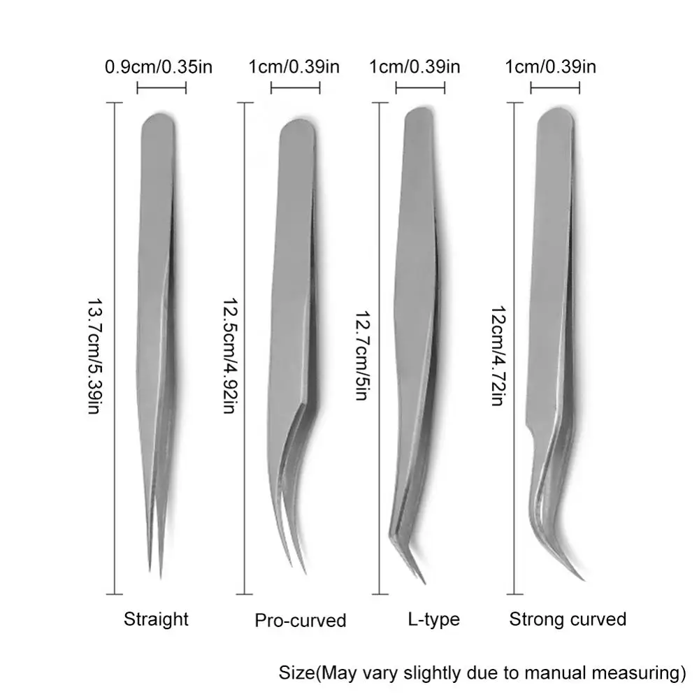 4pcs 100% Closed Makeup Professional Eyelash Tweezers 3D Volume Eyelash Extension Tweezer Fan Lash Eyebrow Tweezers Makeup Tools
4pcs 100% Closed Makeup Professional Eyelash Tweezers 3D Volume Eyelash Extension Tweezer Fan Lash Eyebrow Tweezers Makeup Tools